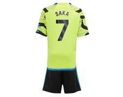 Arsenal Bukayo Saka #7 Koszulka Wyjazdowych Dziecięca 2023-24 Krótki Rękaw (+ Krótkie spodenki)